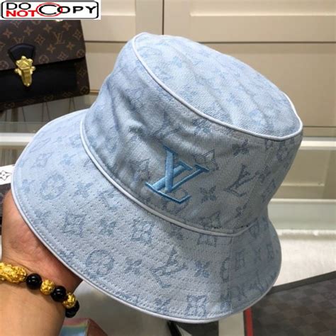 monogram denim hat lv|monogram bucket hat.